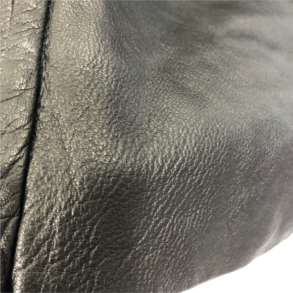 Malene Birger Mohair Sweater Black Faux Leather Trim Zip Front Cardigan - Picture 8 of 10